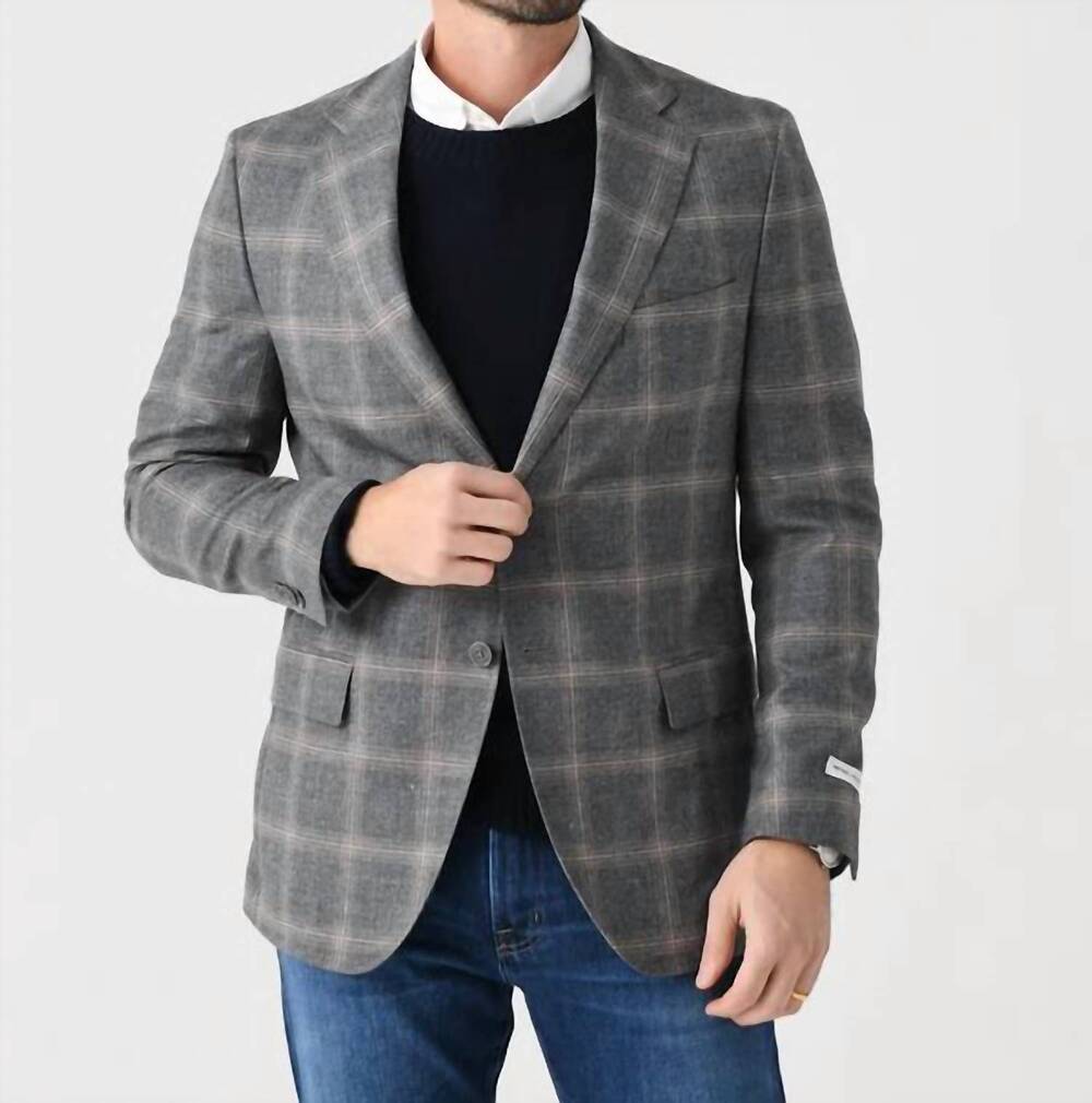 NEW PETER MILLAR crown crafted harrison soft jacket in grey